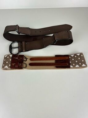 LINEA PELLE BELT LOT SIZE MEDIUM AND LARGE